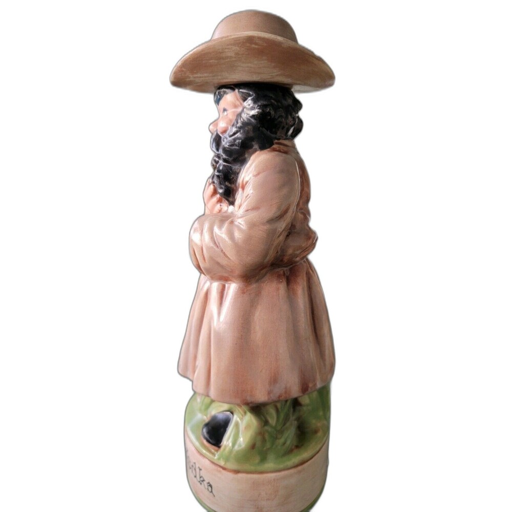 5 Vintage 1970s Alberta's Mold Hand Painted Ceramic Liquor Decanters w Lids - Picture 15 of 16